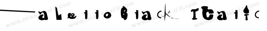 Fabello Black Italic otf WhatFontIs字体转换